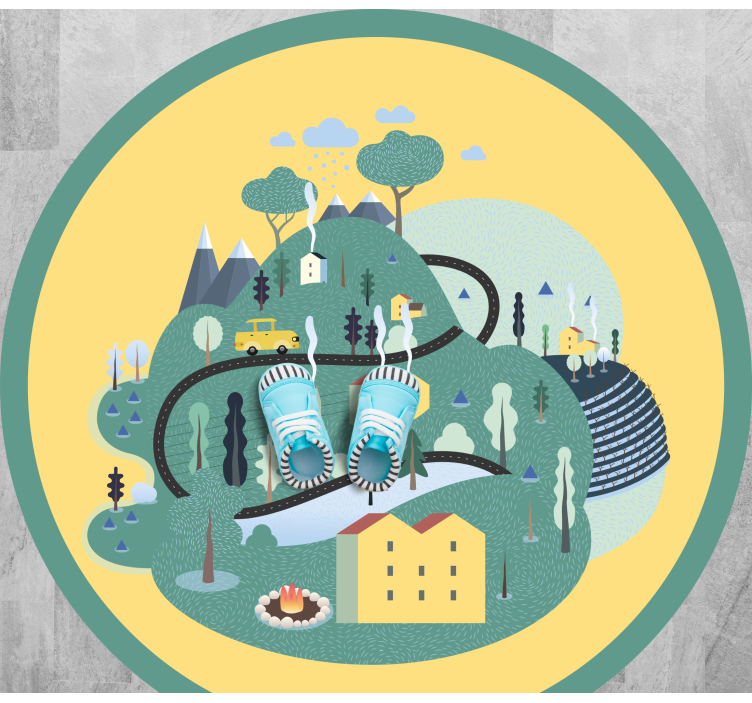 乙烯基地毯道路充满趣味的景观之旅 - TenStickers