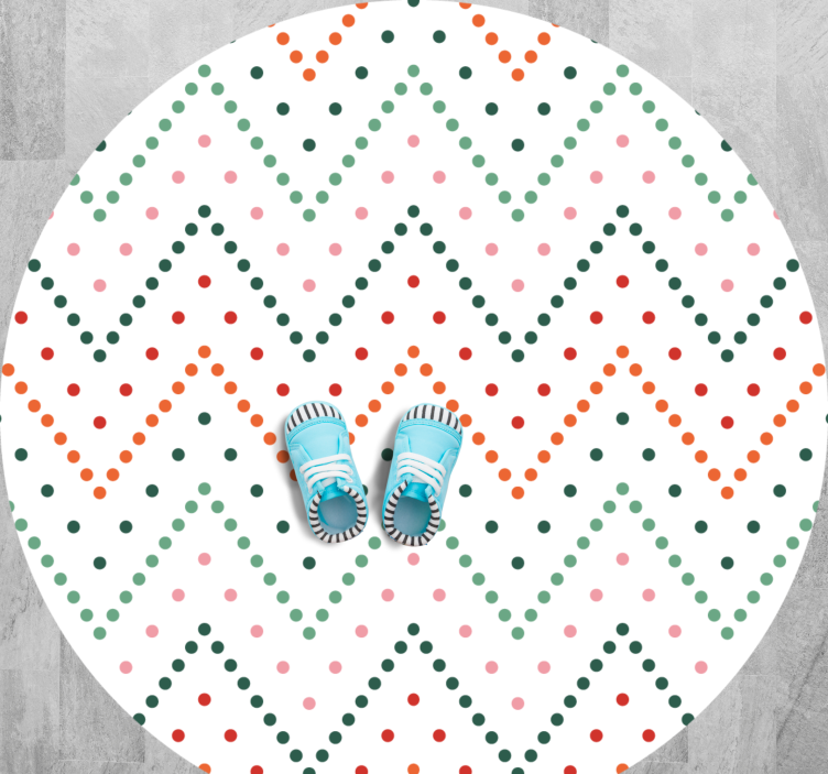 乙烯基地毯星星人字点图案 - TenStickers