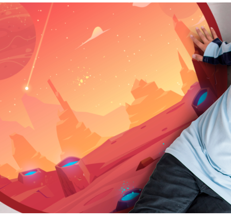 乙烯基地毯星星宇宙沙漠场景 - TenStickers