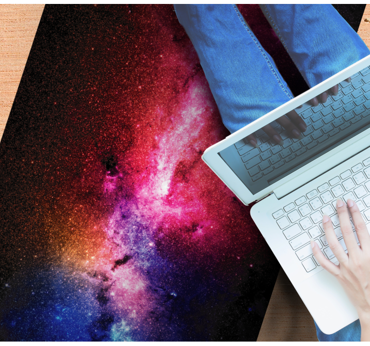 乙烯基地毯星星银河色彩绽放 - TenStickers