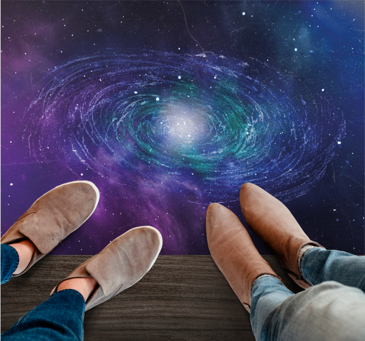 乙烯基地毯星星银河漩涡图案 - TenStickers