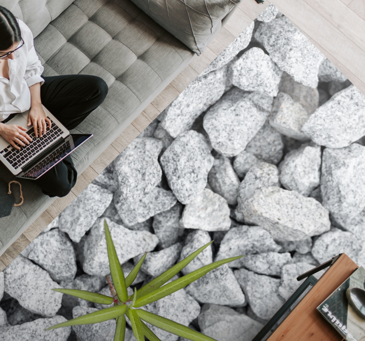 乙烯基地毯  石头效果 石材纹理表面 - TenStickers