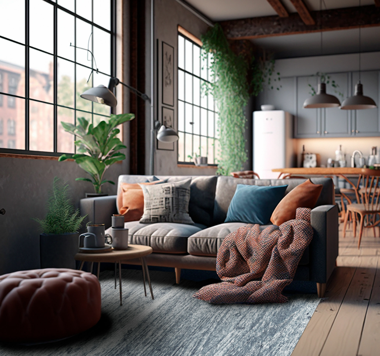 乙烯基地毯  石头效果 效果水泥条纹 - TenStickers