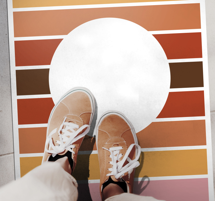 乙烯基地毯条纹 几何条纹设计 - TenStickers