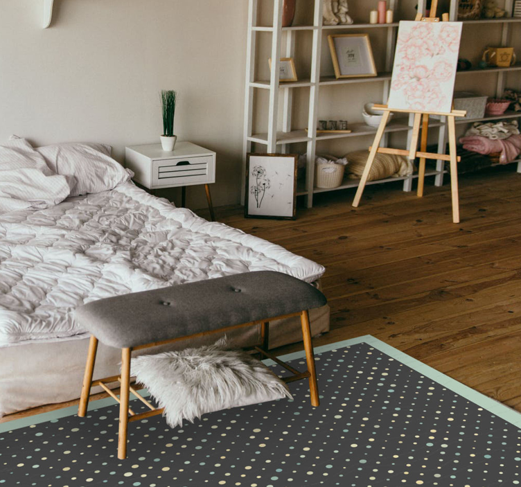 乙烯基地毯条纹 圆点图案 - TenStickers