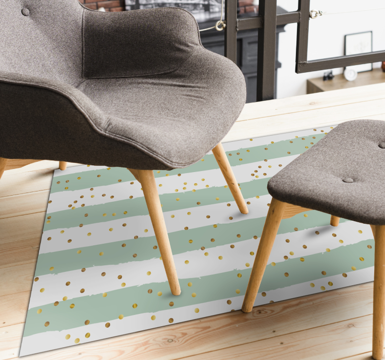 乙烯基地毯条纹 条纹圆点 - TenStickers