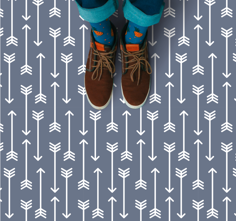 乙烯基地毯条纹 箭头图案 - TenStickers