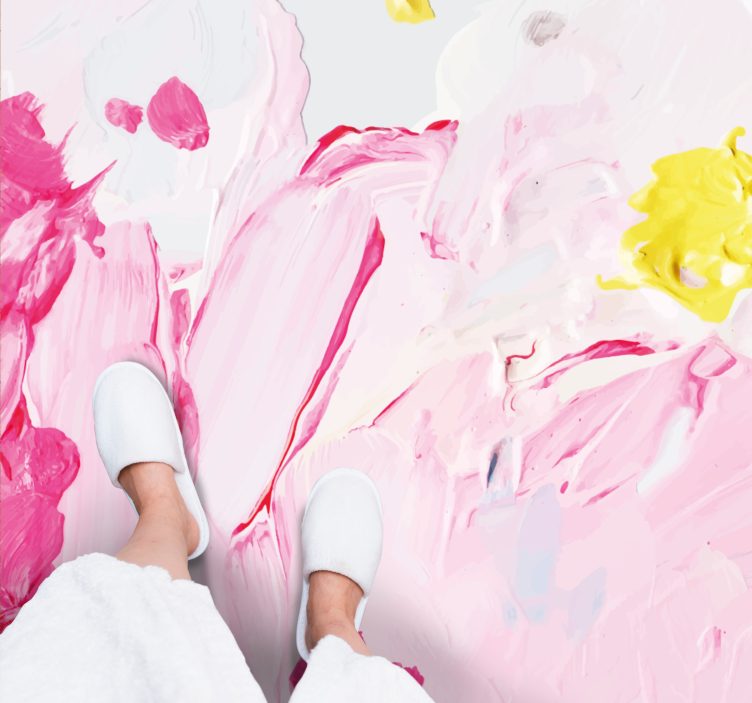 乙烯基地毯呈现抽象笔触艺术 - TenStickers