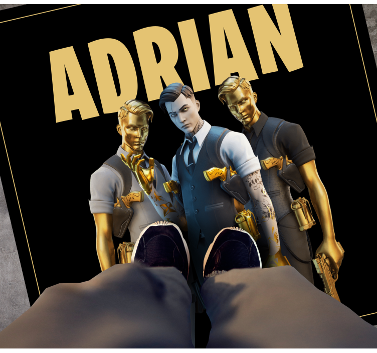 乙烯基地毯定制三重角色设计 - TenStickers