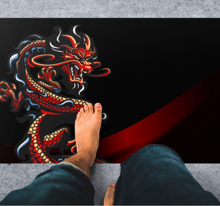 乙烯基地毯龙的插图 - TenStickers