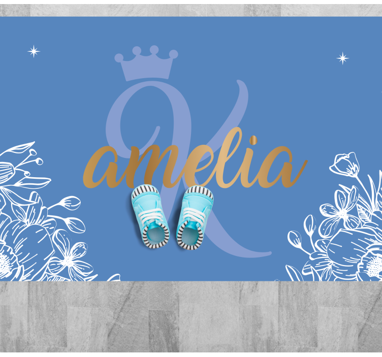 乙烯基地毯花卉名字与首字母 - TenStickers