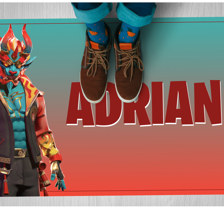 乙烯基地毯游戏角色定制名称 - TenStickers