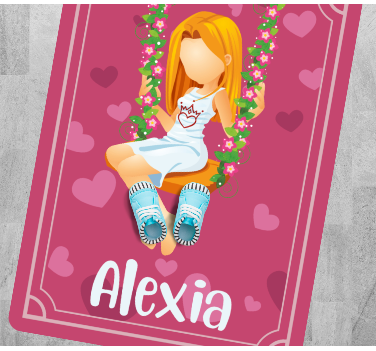 乙烯基地毯草木秋千带名字 - TenStickers