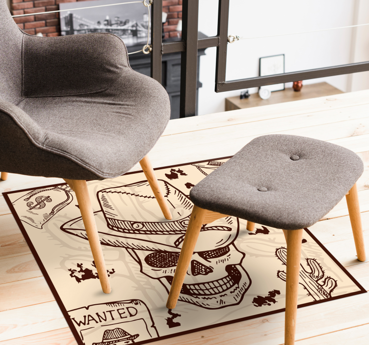 乙烯基地毯 西方主题插画 - TenStickers