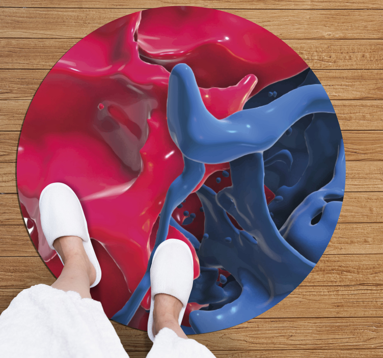 乙烯基地毯质地抽象色彩流动 - TenStickers