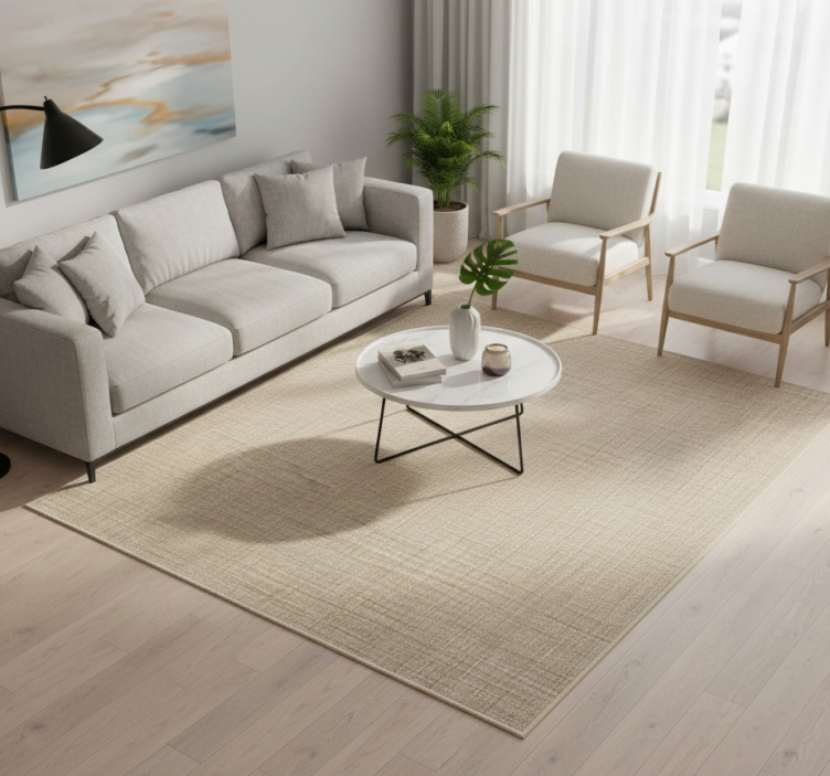 乙烯基地毯呈米色织物效果 - TenStickers