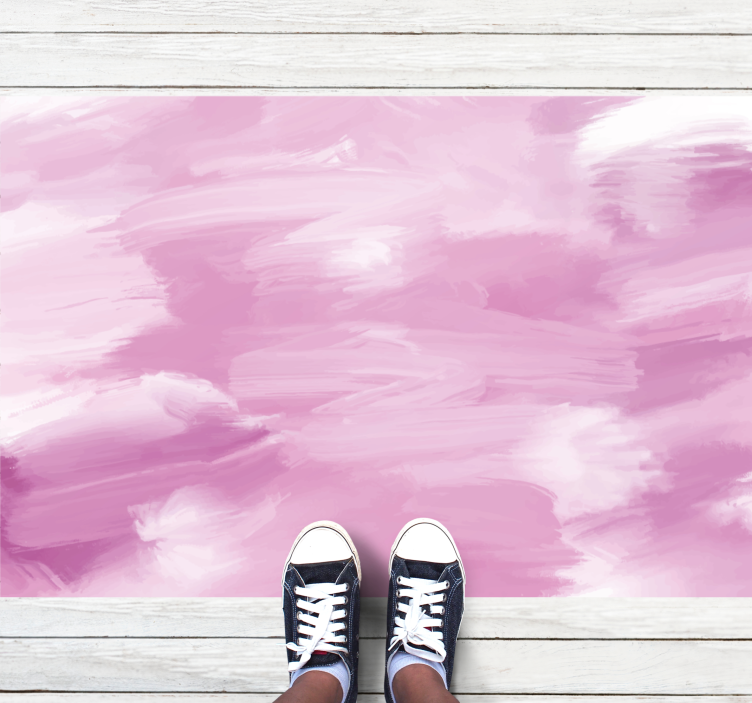 乙烯基地毯带有柔和玫瑰色调 - TenStickers