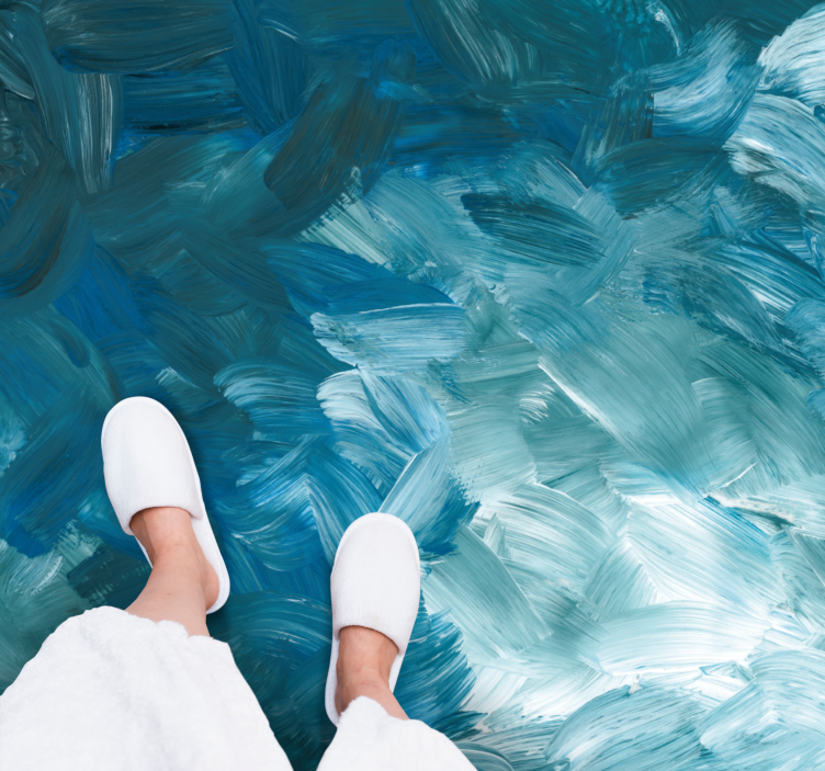 乙烯基地毯海洋笔触设计 - TenStickers