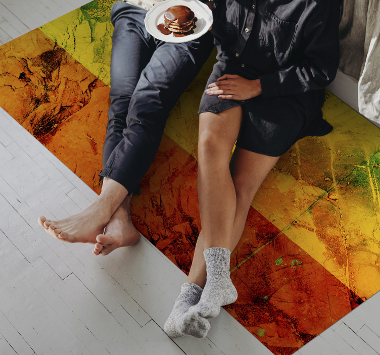 乙烯基地毯质地温暖色彩层次 - TenStickers