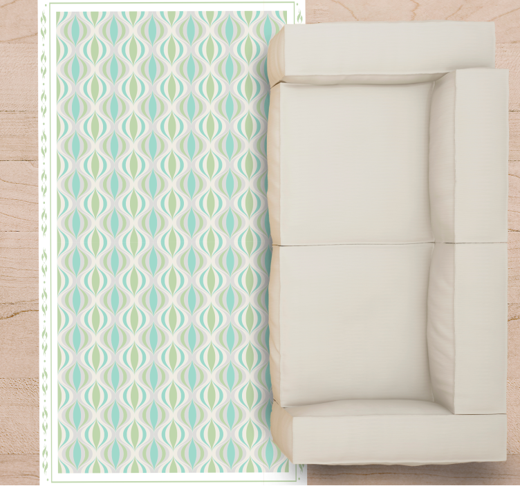 乙烯基地毯 曲线图案 - TenStickers