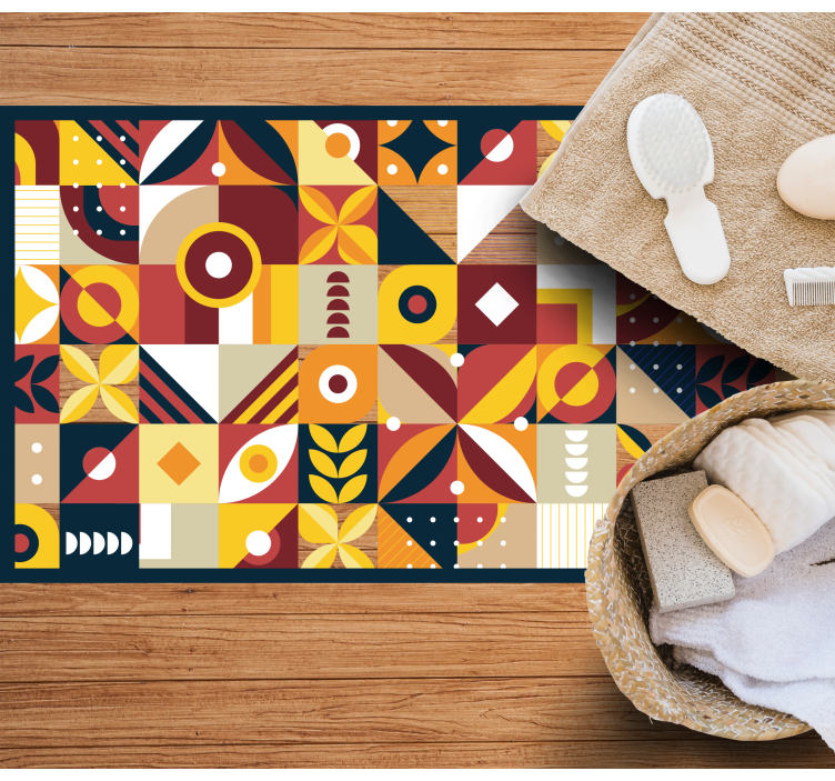 乙烯基地毯生动的组合设计 - TenStickers