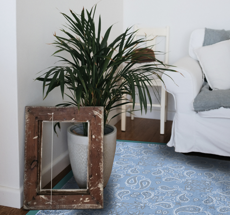 乙烯基地毯 佩斯利花纹瓷砖 - TenStickers