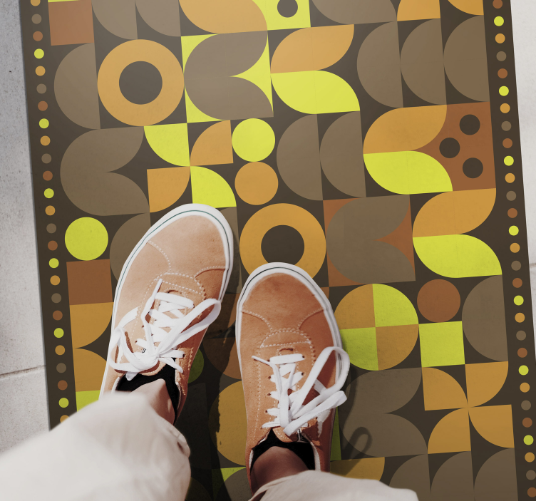 乙烯基地毯 复古瓷砖设计 - TenStickers