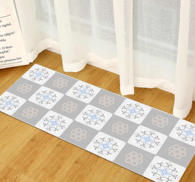 乙烯基地毯精致纹理瓷砖 - TenStickers