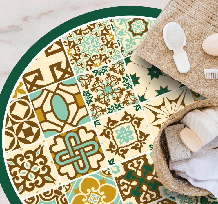 乙烯基地毯复古图案 - TenStickers