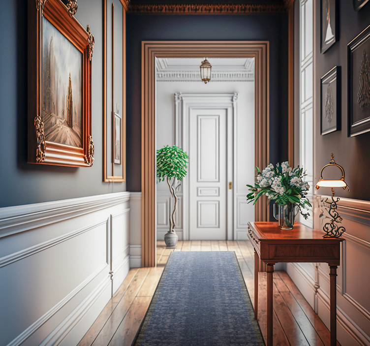 乙烯基复古地毯 古著藍色復古款 - TenStickers