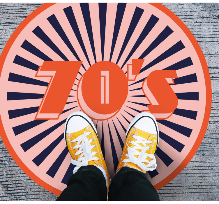 乙烯基复古地毯展现70年代复古风情 - TenStickers