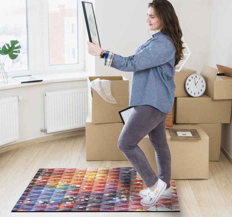 乙烯基地毯三角漆渍 - TenStickers