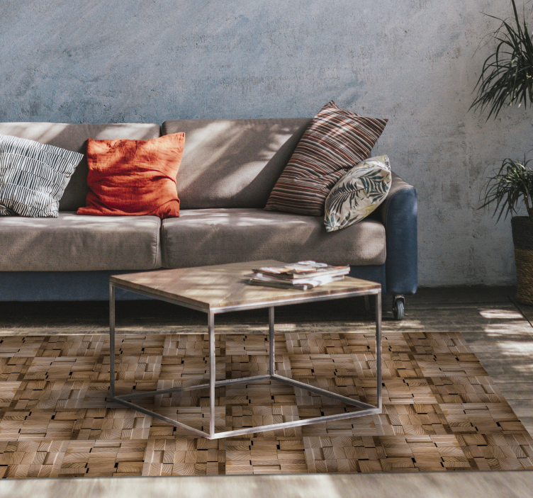 乙烯基地毯木纹自然纹理设计 - TenStickers