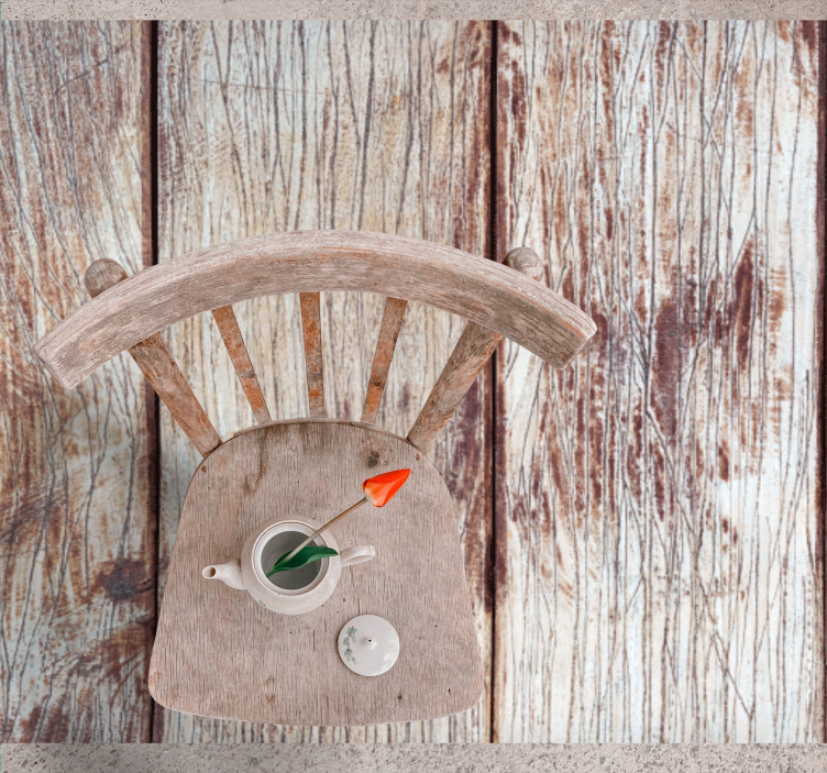 乙烯基地毯木纹风化棕色纹理 - TenStickers