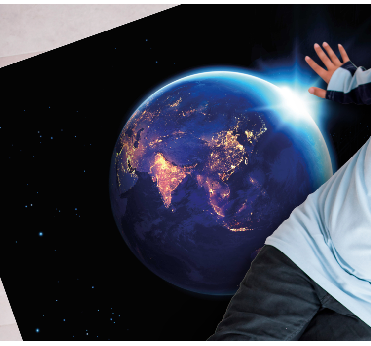 乙烯基地毯地球星球视图 - TenStickers