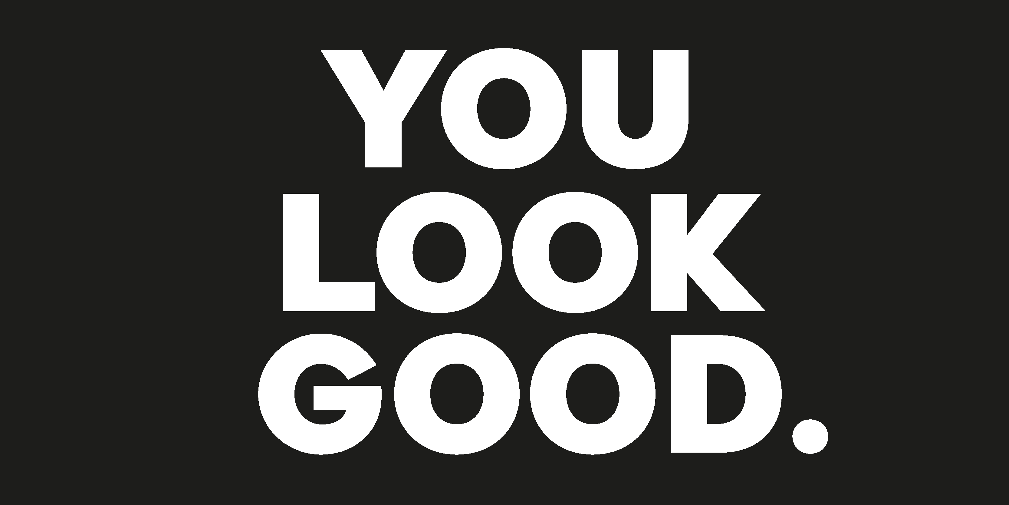 乙烯基地毯浴室 you look good文本 - TenStickers