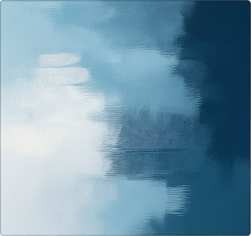 乙烯基地毯蓝色 抽象表现主义艺术 - TenStickers