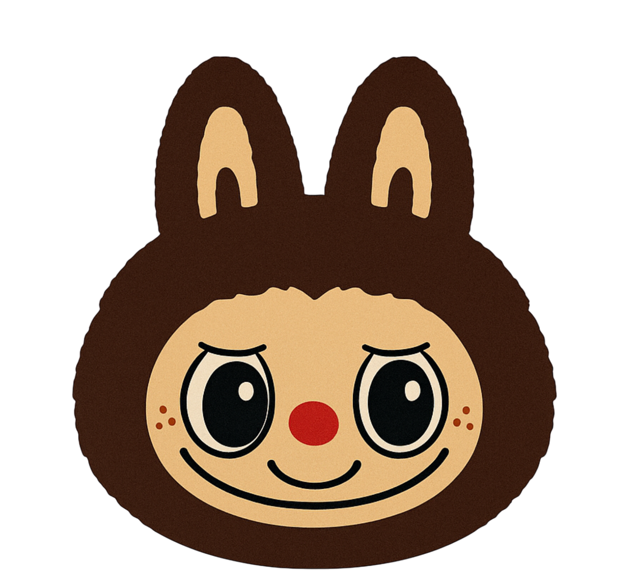 乙烯基地毯 棕色拉布布设计 - TenStickers