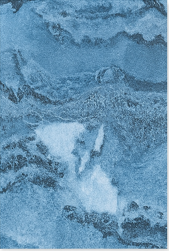 大理石乙烯基地毯 深蓝色纹理 - TenStickers