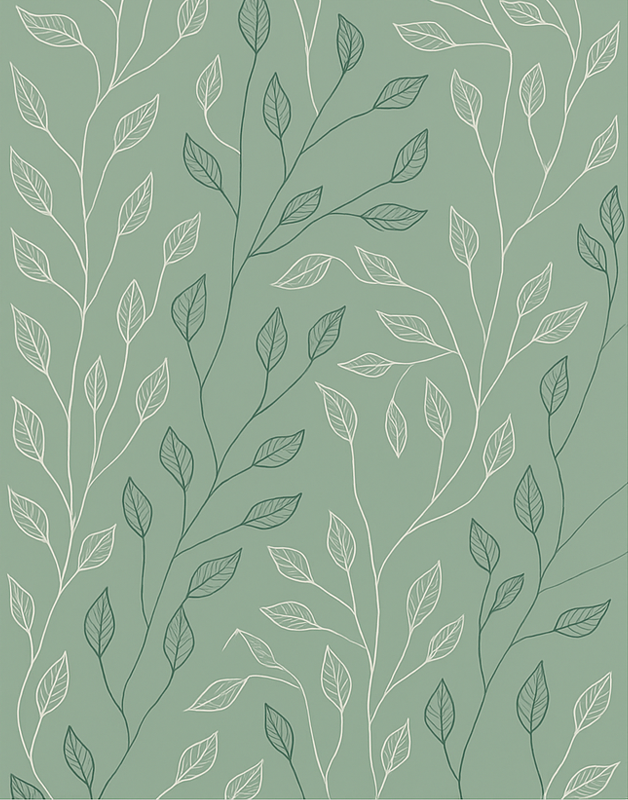 乙烯基地毯饭厅 清洁植物覆盖层 - TenStickers