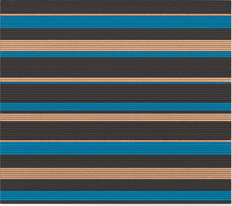 乙烯基厨房地毯 深色调编织效果 - TenStickers