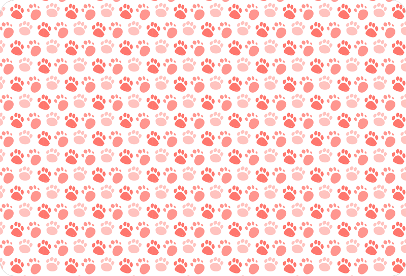 乙烯基地毯动物狗步足迹 - TenStickers