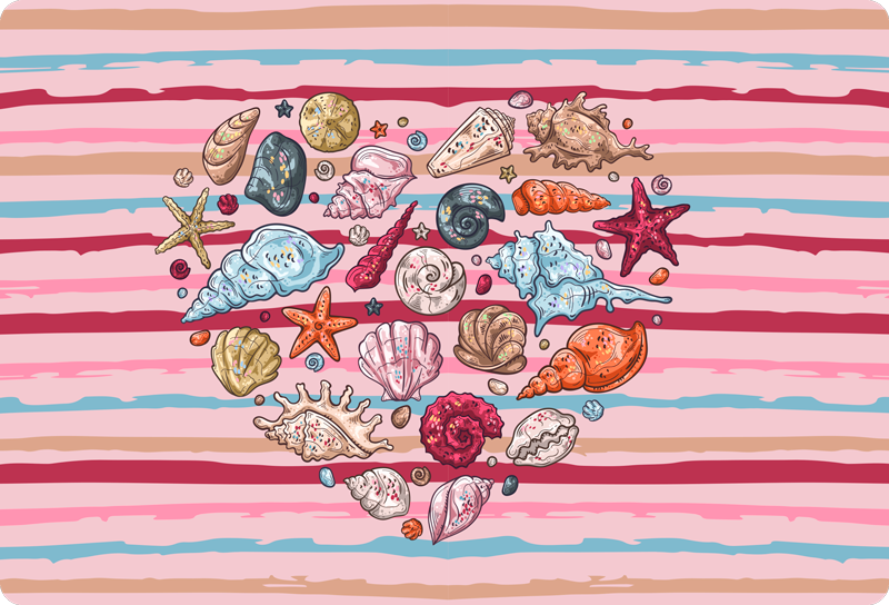 乙烯基地毯动物海洋之爱 - TenStickers