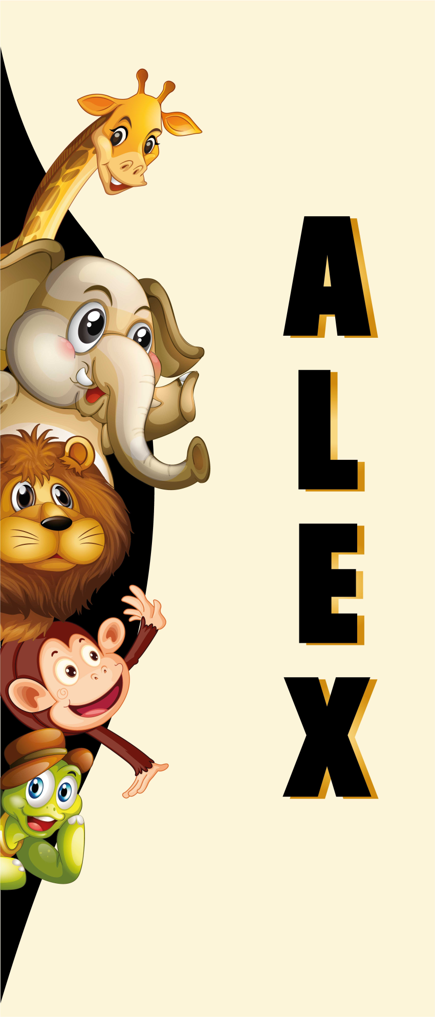 乙烯基地毯动物3d可爱动物 - TenStickers