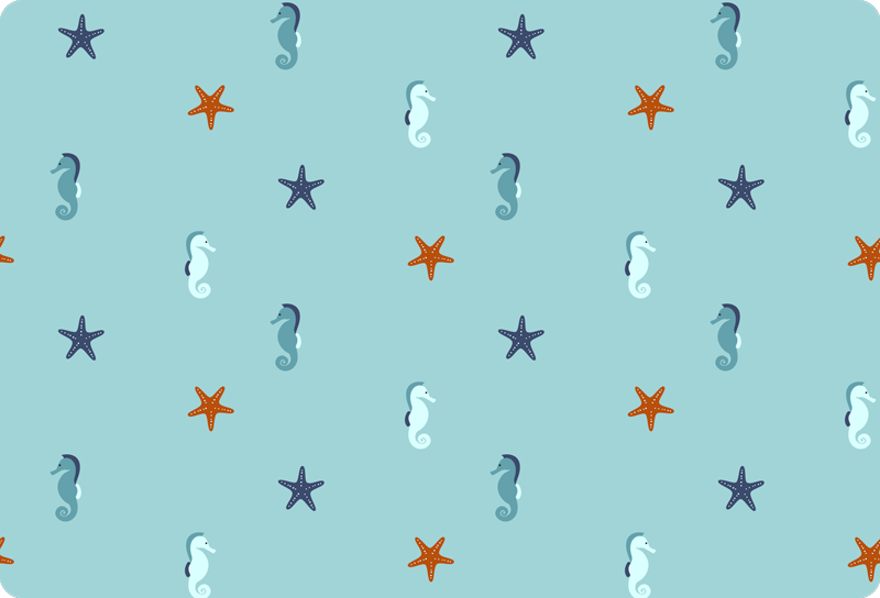 乙烯基地毯动物海洋风格 - TenStickers