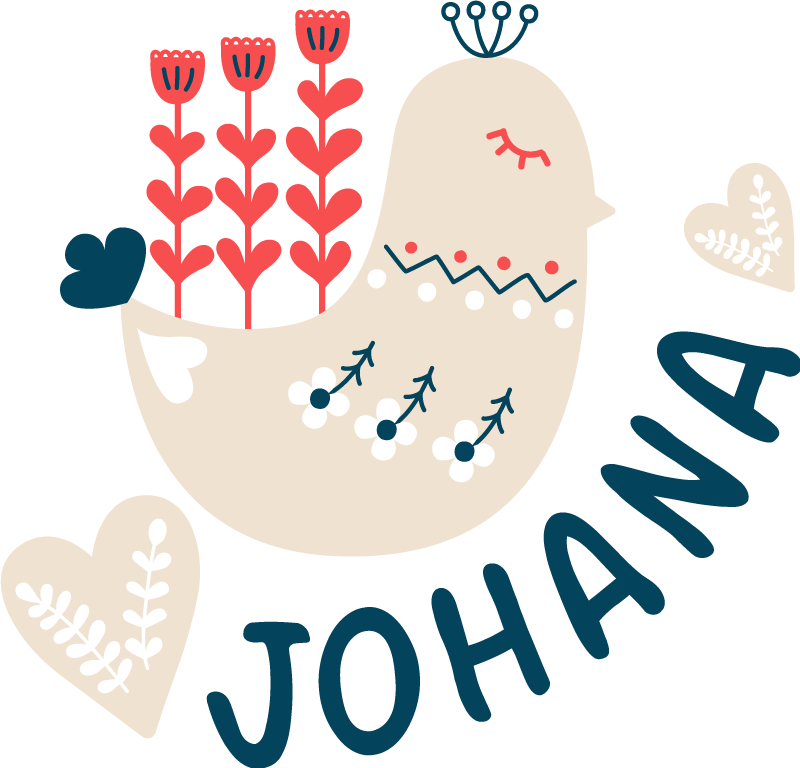 乙烯基地毯动物北欧雪鸟定制款 - TenStickers