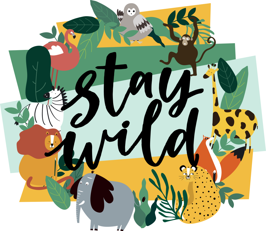 乙烯基地毯动物王冠丛林动物 - TenStickers