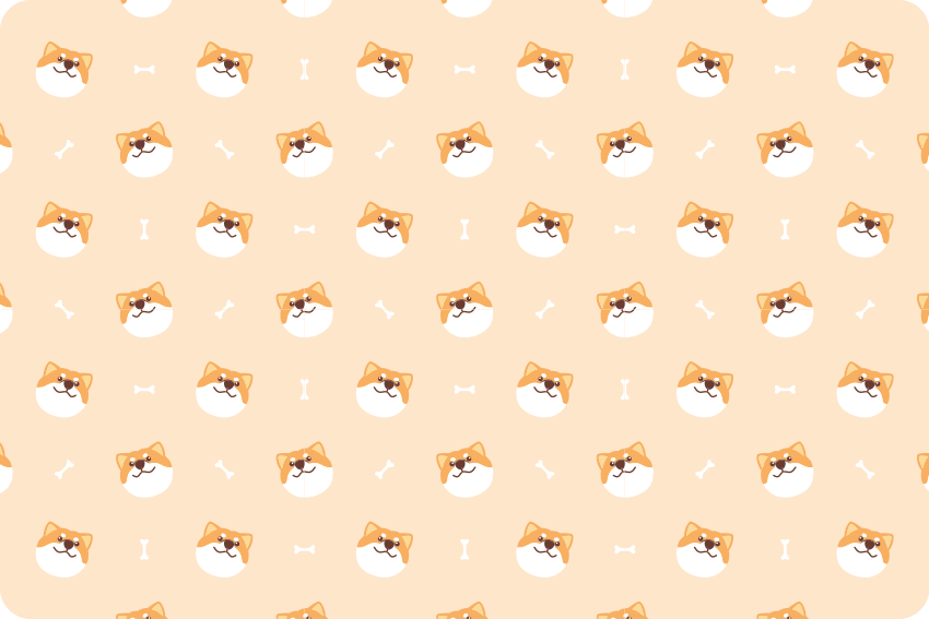 乙烯基地毯动物可爱狗脸卡通 - TenStickers