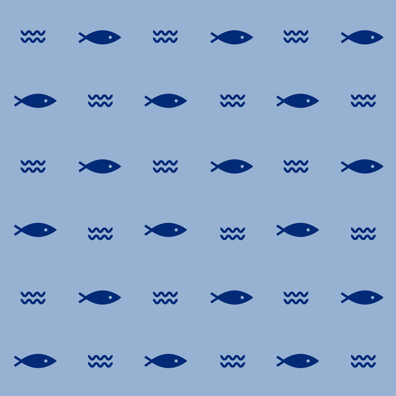 乙烯基地毯动物图案鱼设计 - TenStickers