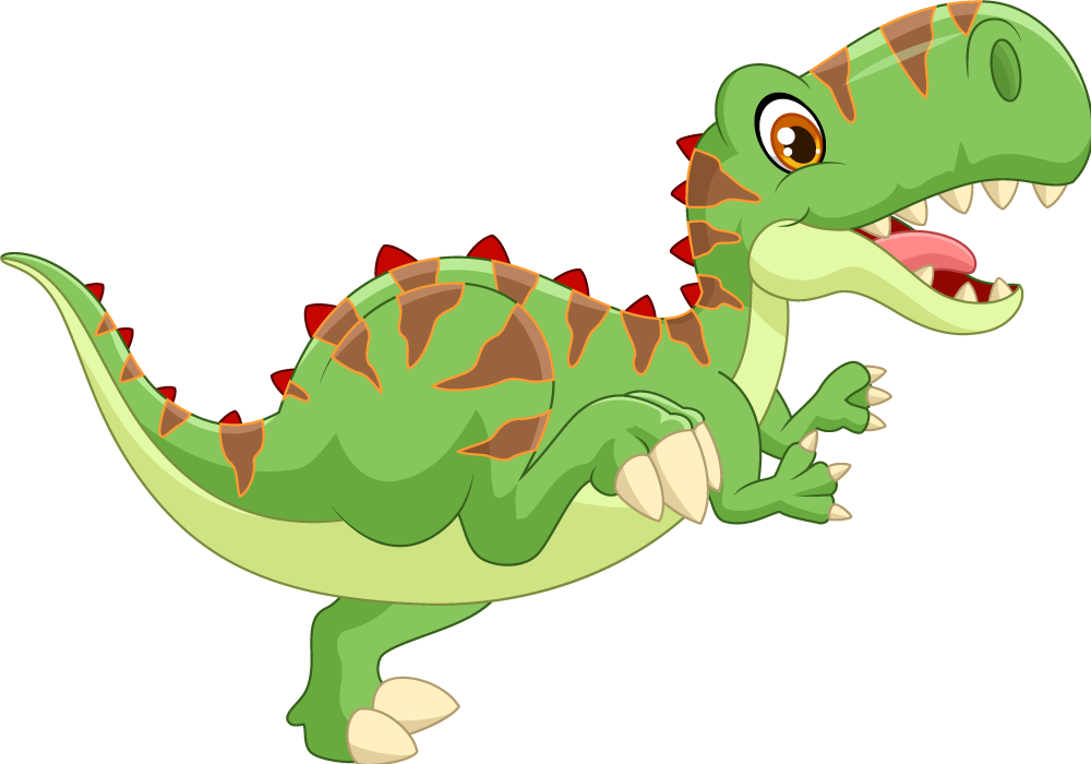 乙烯基地毯动物友好的恐龙角色 - TenStickers